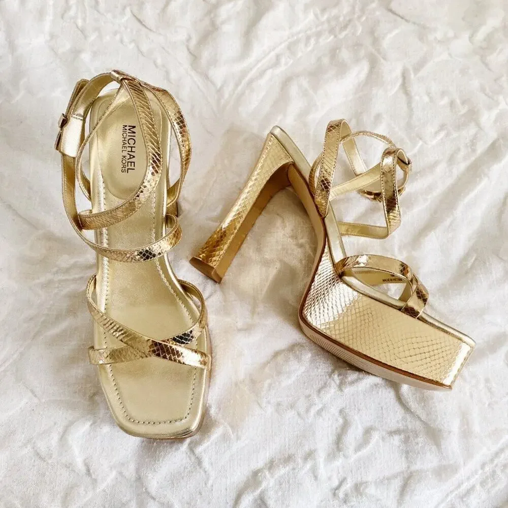 Michael Kors Paoloa Platform Heels Size 10
